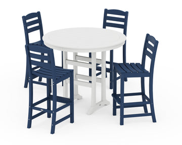 La Casa Café 5-Piece Side Chair Bar Dining Set