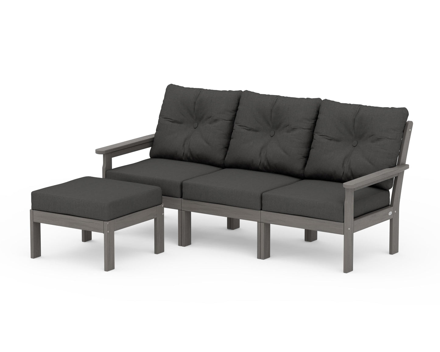 Vineyard 4-Piece Sectional with Ottoman
