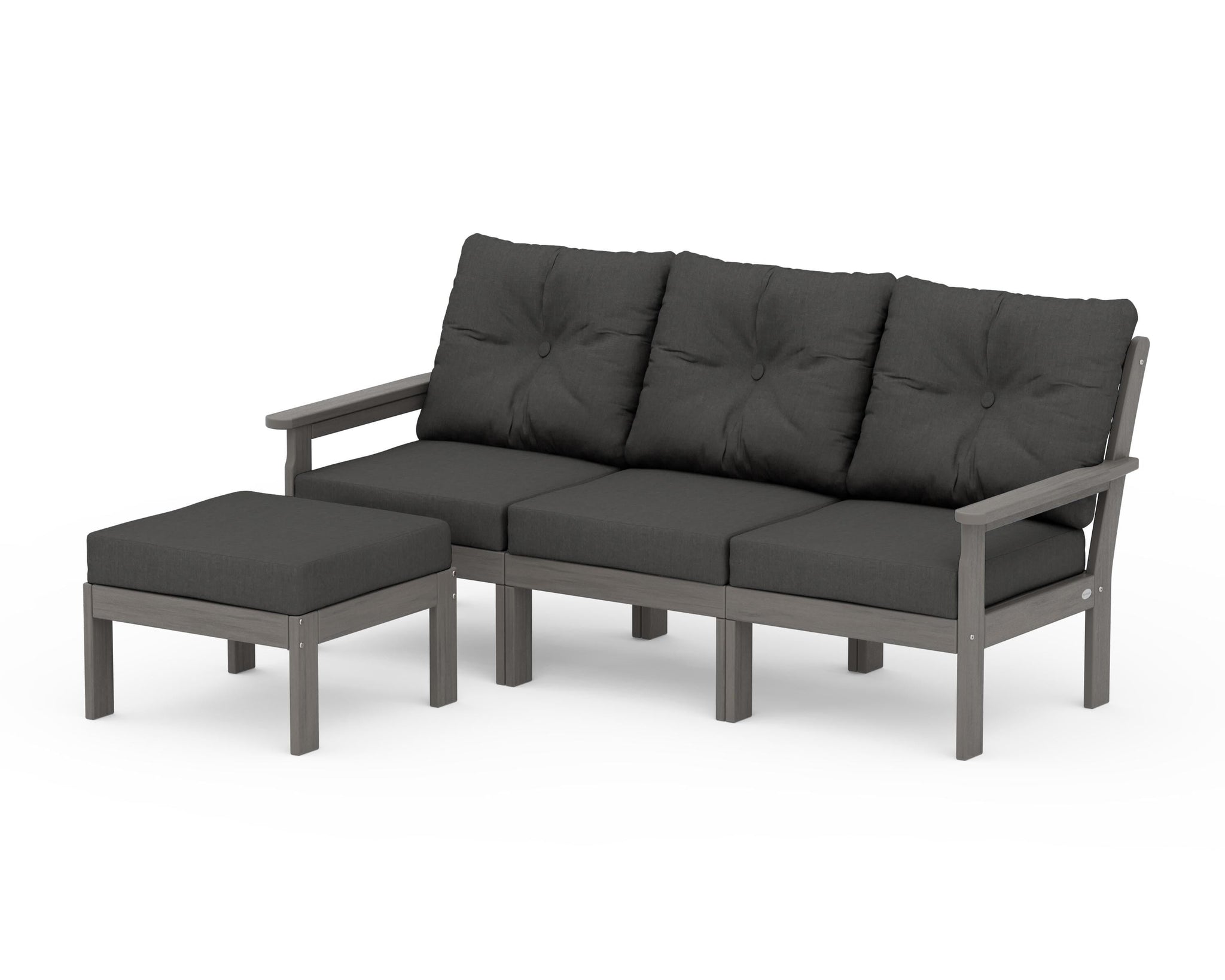 Vineyard 4-Piece Sectional with Ottoman