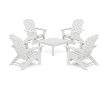 5-Piece Nautical Grand Adirondack Chair Conversation Group