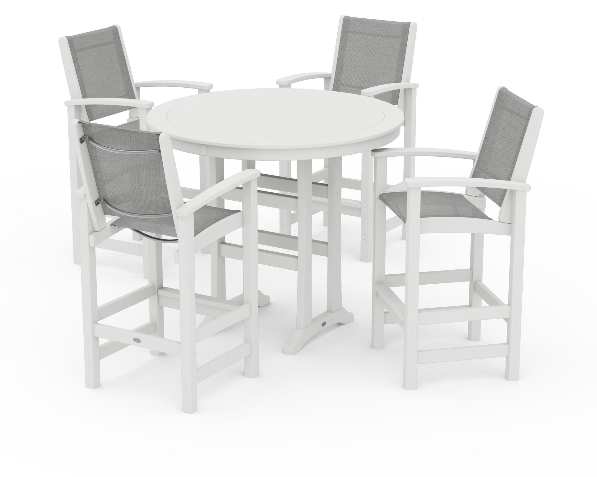 Coastal 5-Piece Nautical Trestle Bar Set