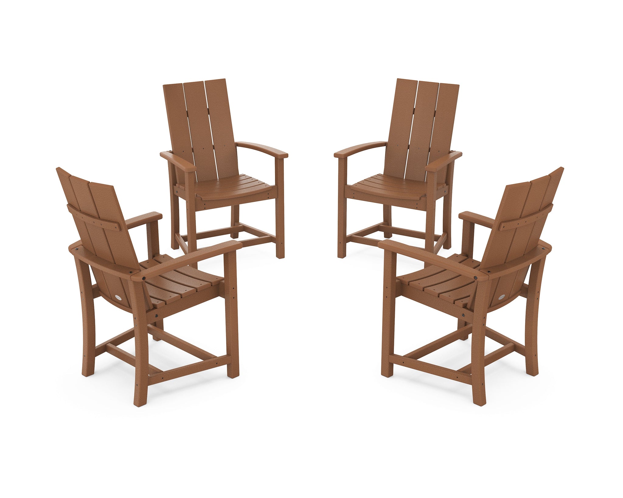 Modern 4-Piece Upright Adirondack Conversation Set