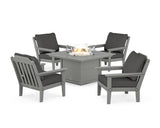 Cottage 5-Piece Deep Seating Set with Fire Pit Table