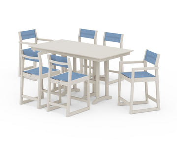 EDGE Sling 7-Piece Farmhouse Counter Set