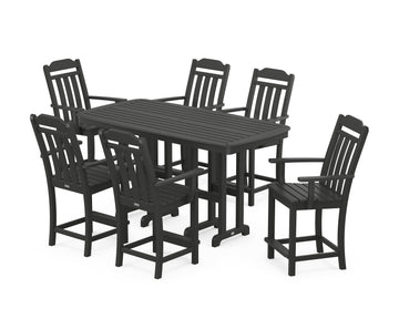 Cottage Arm Chair 7-Piece Counter Set