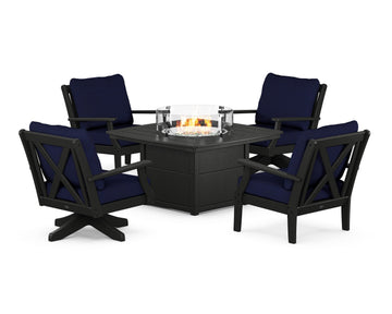 Braxton 5-Piece Deep Seating Set with Fire Table