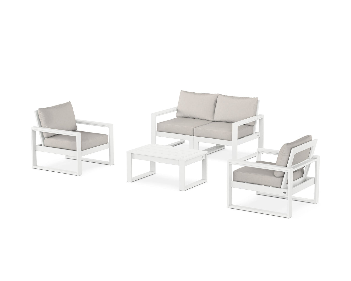 EDGE Sectional 4-Piece Deep Seating Set with Loveseat