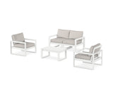 EDGE Sectional 4-Piece Deep Seating Set with Loveseat
