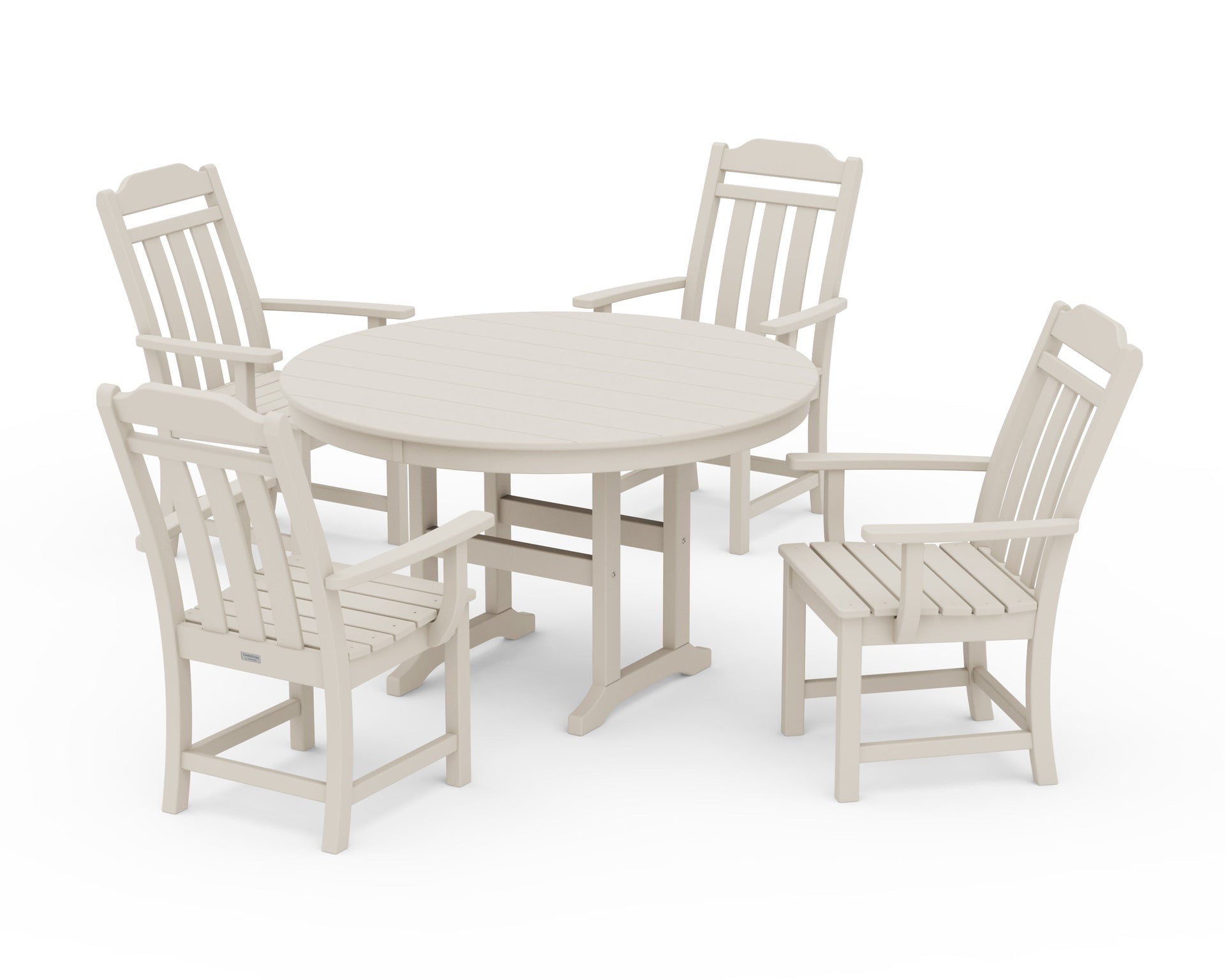 Cottage 5-Piece Round Farmhouse Dining Set