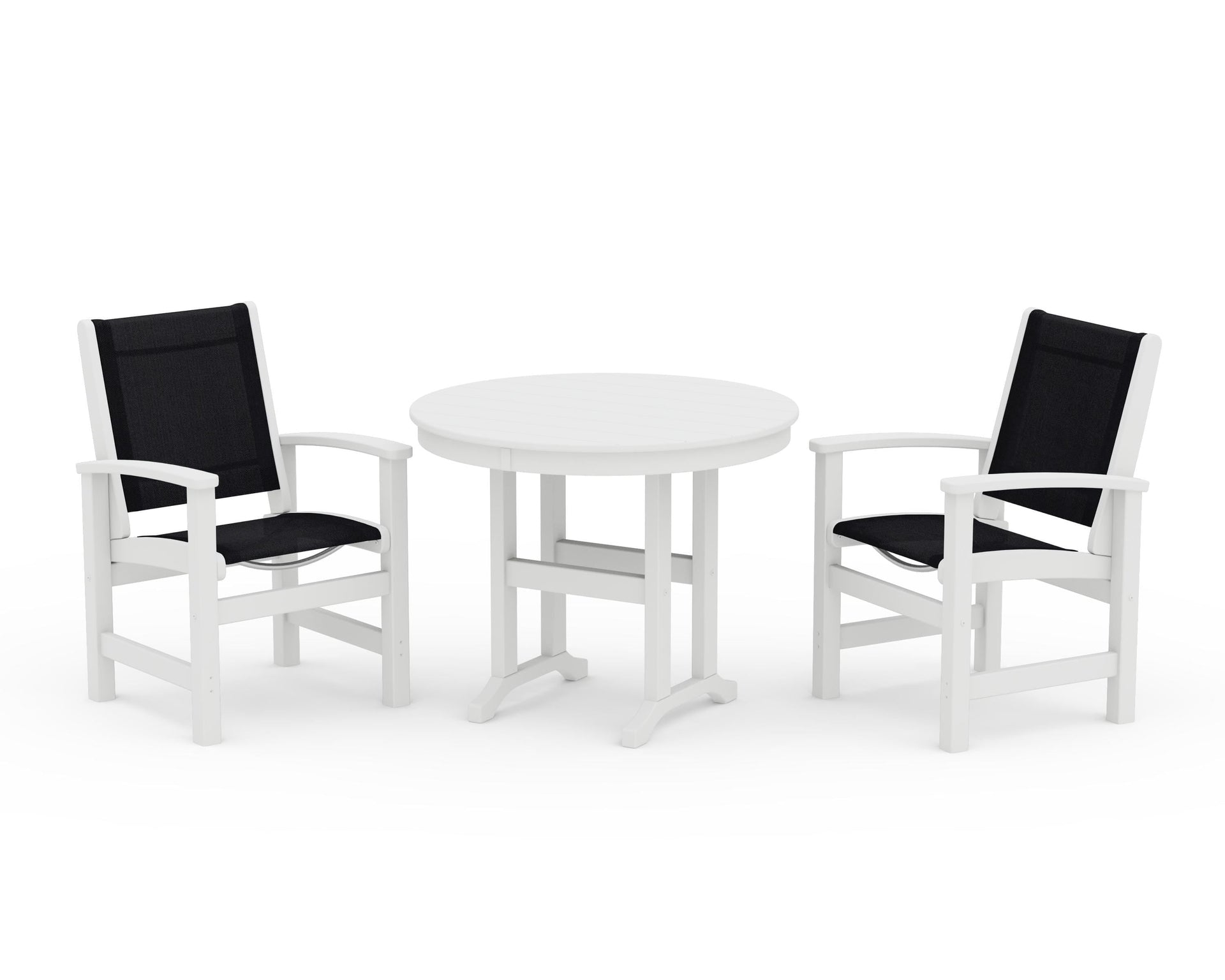 Coastal 3-Piece Round Dining Set