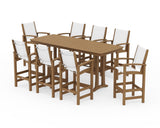 Coastal 9-Piece Bar Set with Trestle Legs
