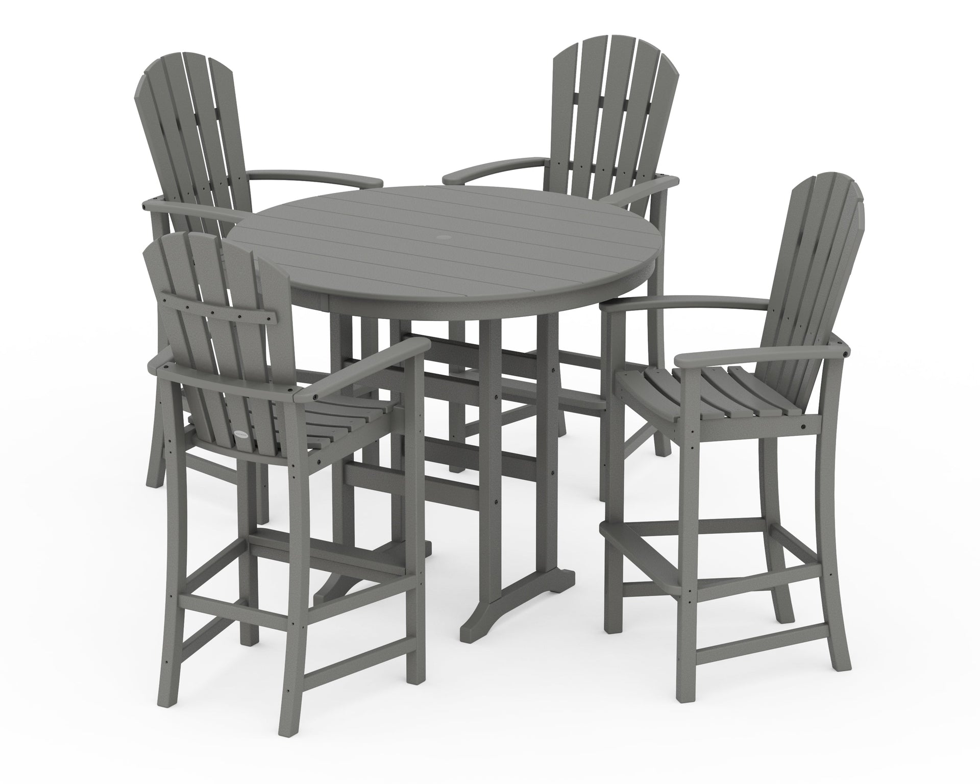Palm Coast 5-Piece Round Farmhouse Bar Set