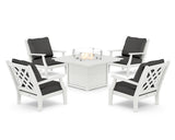 Wovendale 5-Piece Deep Seating Set with Fire Pit Table