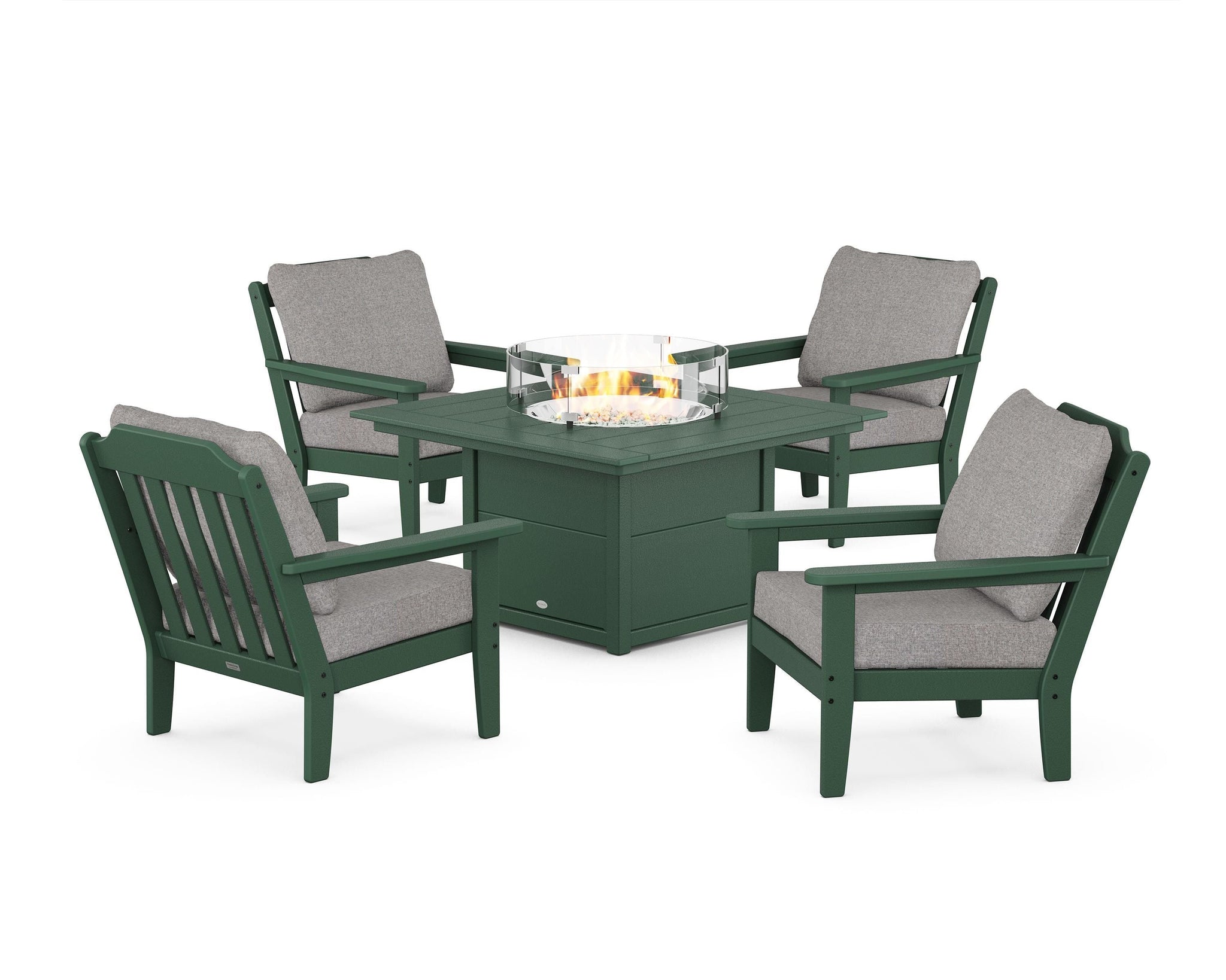 Cottage 5-Piece Deep Seating Set with Fire Pit Table