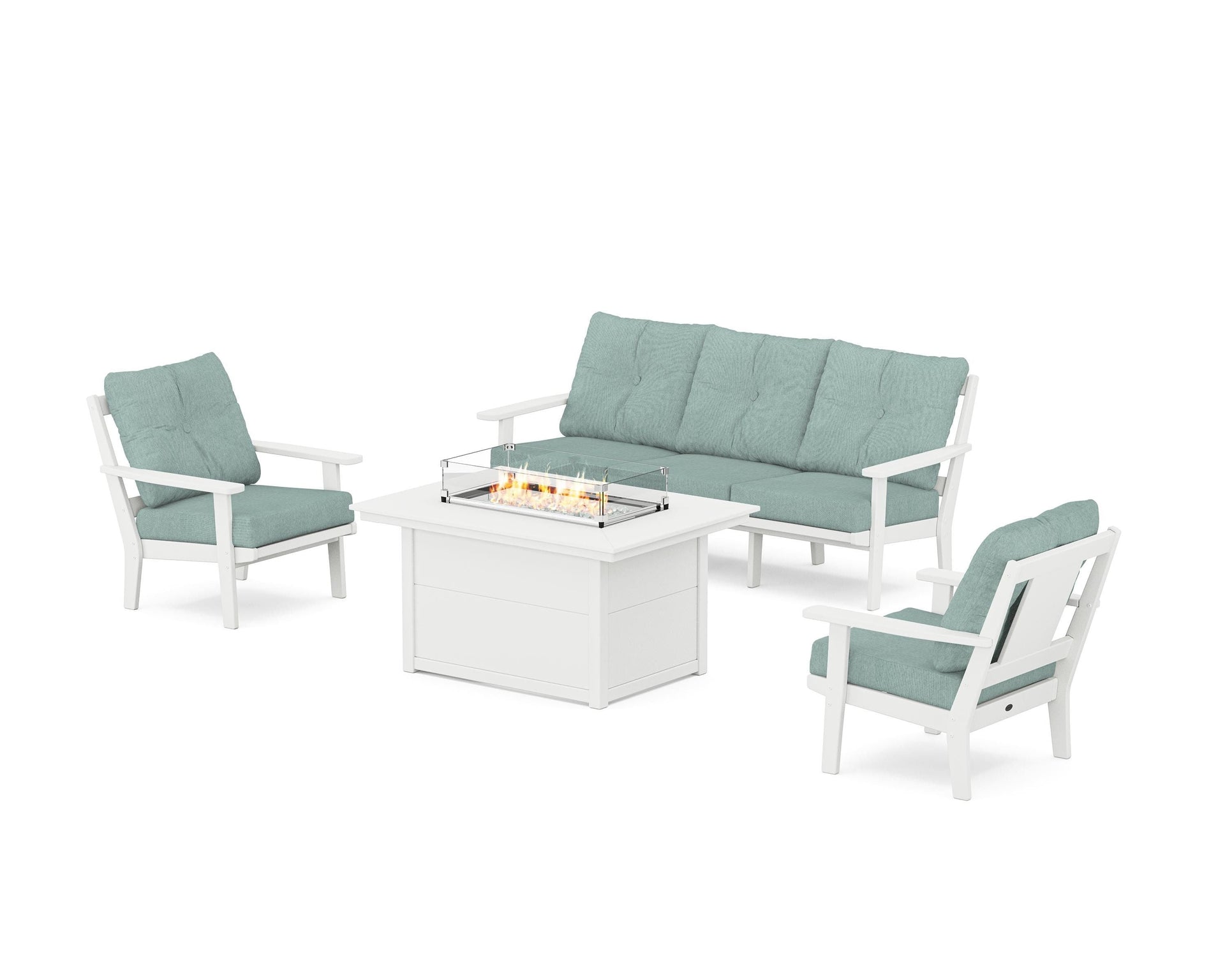 Prairie Deep Seating Fire Pit Table Set