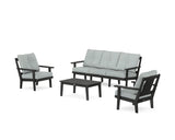 Prairie 4-Piece Deep Seating Set with Sofa