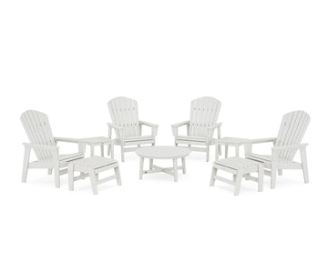 Nautical Grand Upright Adirondack 9-Piece Conversation Set
