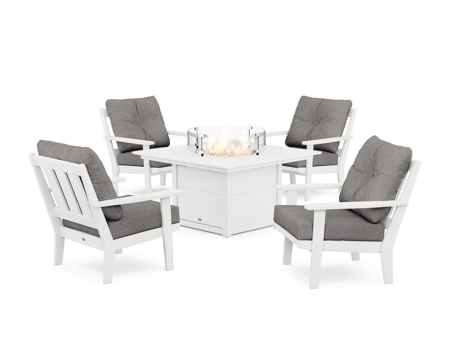 Oxford 5-Piece Deep Seating Set with Fire Pit Table