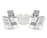 Wovendale 5-Piece Deep Seating Set with Fire Pit Table