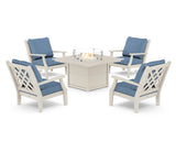 Wovendale 5-Piece Deep Seating Set with Fire Pit Table