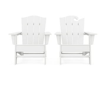 Wave 2-Piece Adirondack Chair Set with The Crest Chair