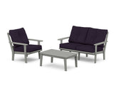 Prairie 3-Piece Deep Seating Set with Loveseat