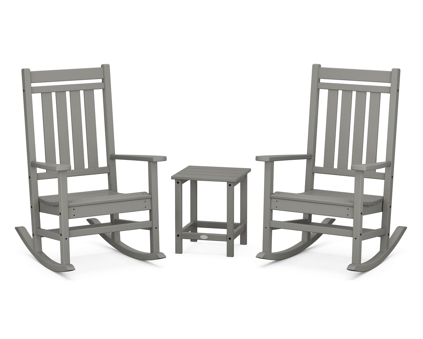 Estate 3-Piece Rocking Chair Set with Long Island 18" Side Table