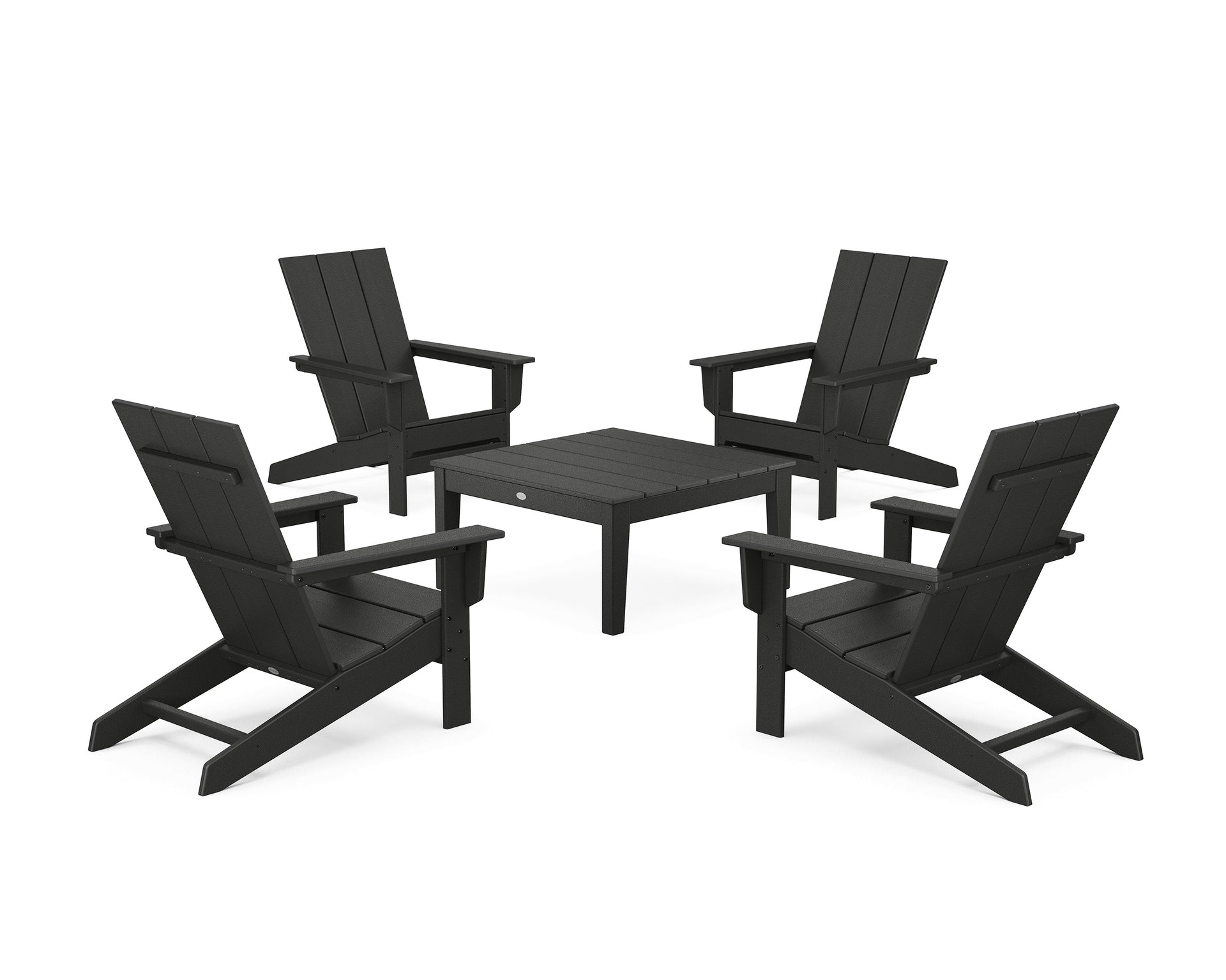 5-Piece Modern Studio Adirondack Chair Conversation Group
