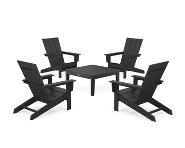 5-Piece Modern Studio Adirondack Chair Conversation Group