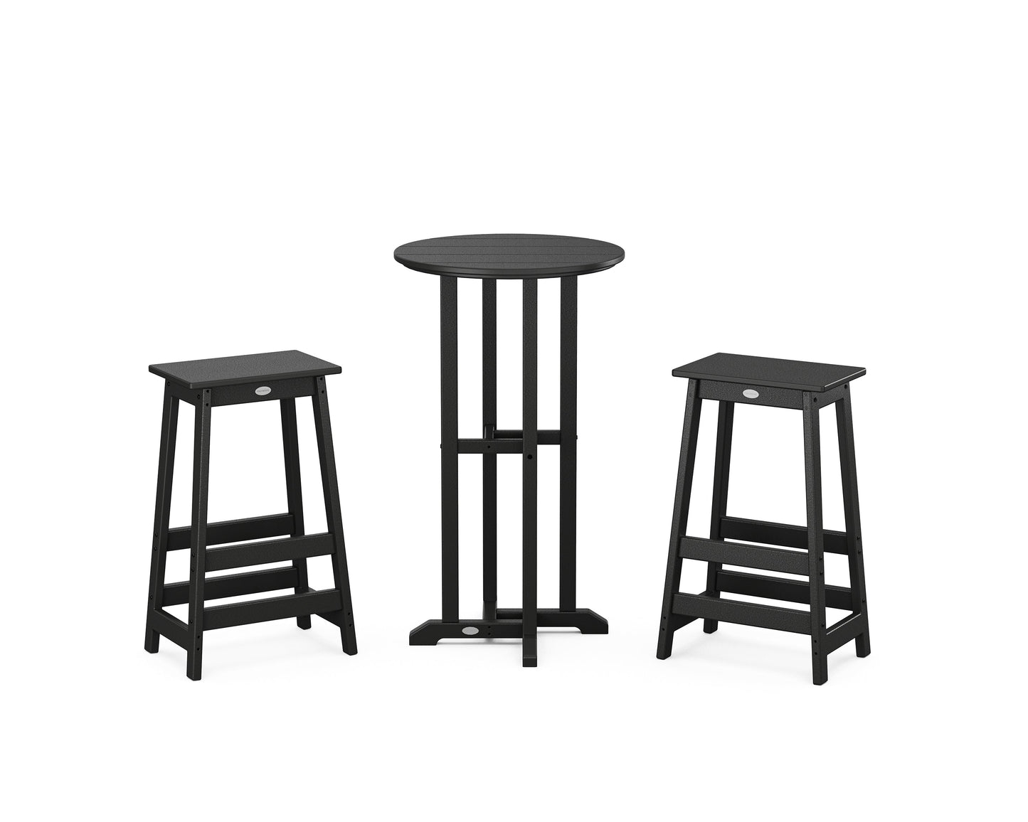 Modern Studio Bar Stool 3-Piece Bistro Set