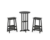 Modern Studio Bar Stool 3-Piece Bistro Set