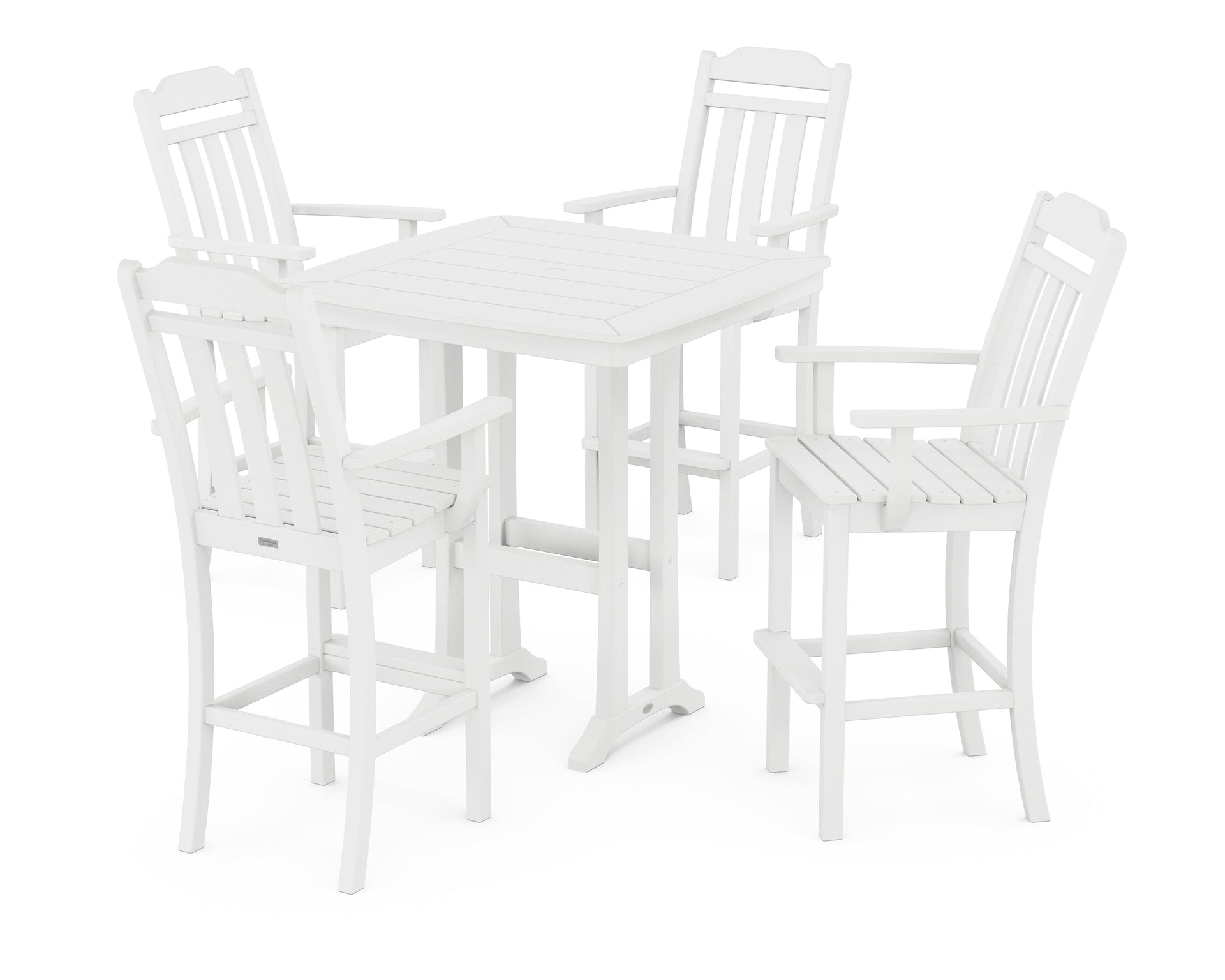 Cottage 5-Piece Bar Set with Trestle Legs