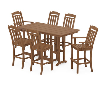 Cottage 7-Piece Farmhouse Bar Set