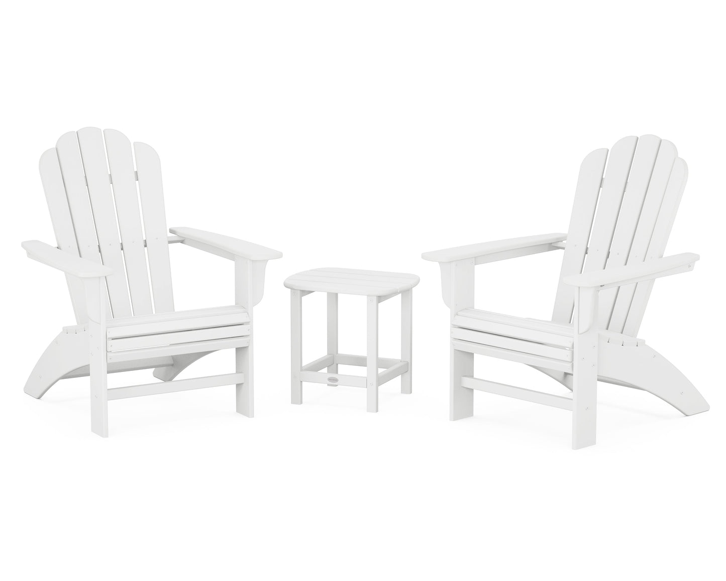Cottage Curveback Adirondack Chair 3-Piece Set