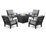 Wovendale 5-Piece Deep Seating Set with Fire Pit Table