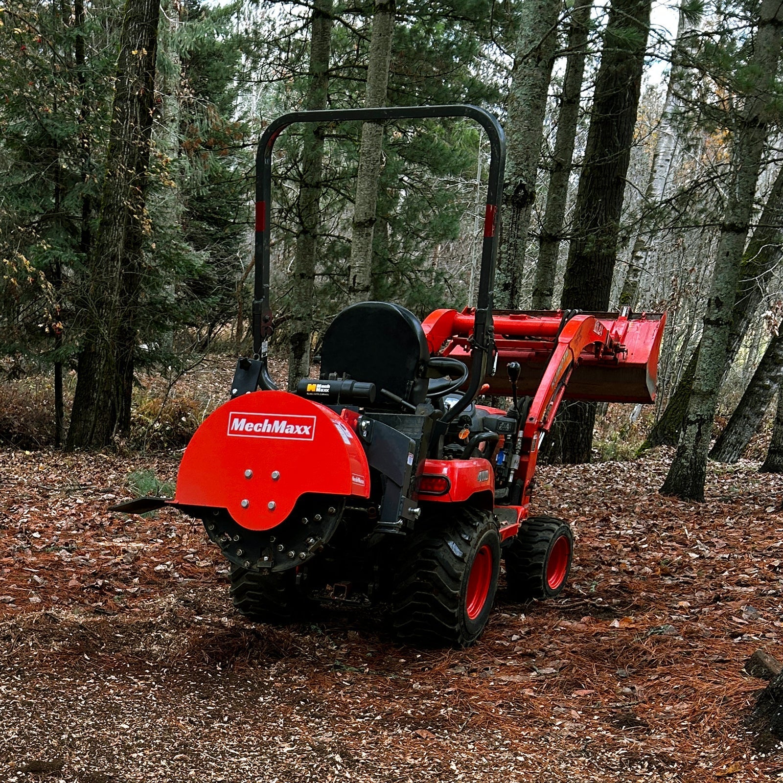 MechMaxx SG24 Stump Grinder 3-Point PTO with 34 Carbide Teeth for 15-45 HP Tractor New
