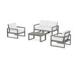 EDGE Sectional 4-Piece Deep Seating Set with Loveseat