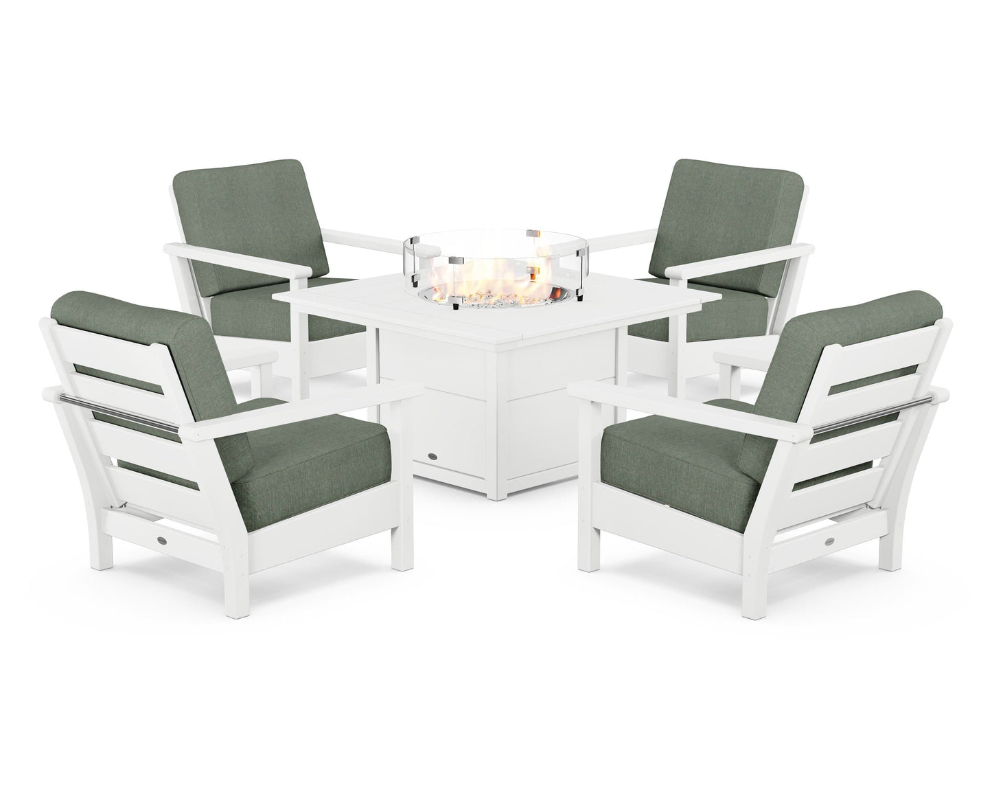 Harbour 5-Piece Conversation Set with Fire Pit Table