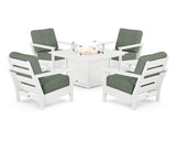 Harbour 5-Piece Conversation Set with Fire Pit Table