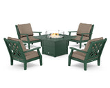 Wovendale 5-Piece Deep Seating Set with Fire Pit Table