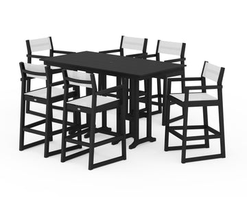 EDGE Sling Arm Chair 7-Piece Farmhouse Bar Set
