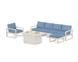 EDGE Sectional Lounge and Fire Pit Set