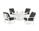 Prairie 5-Piece Deep Seating Set with Fire Pit Table
