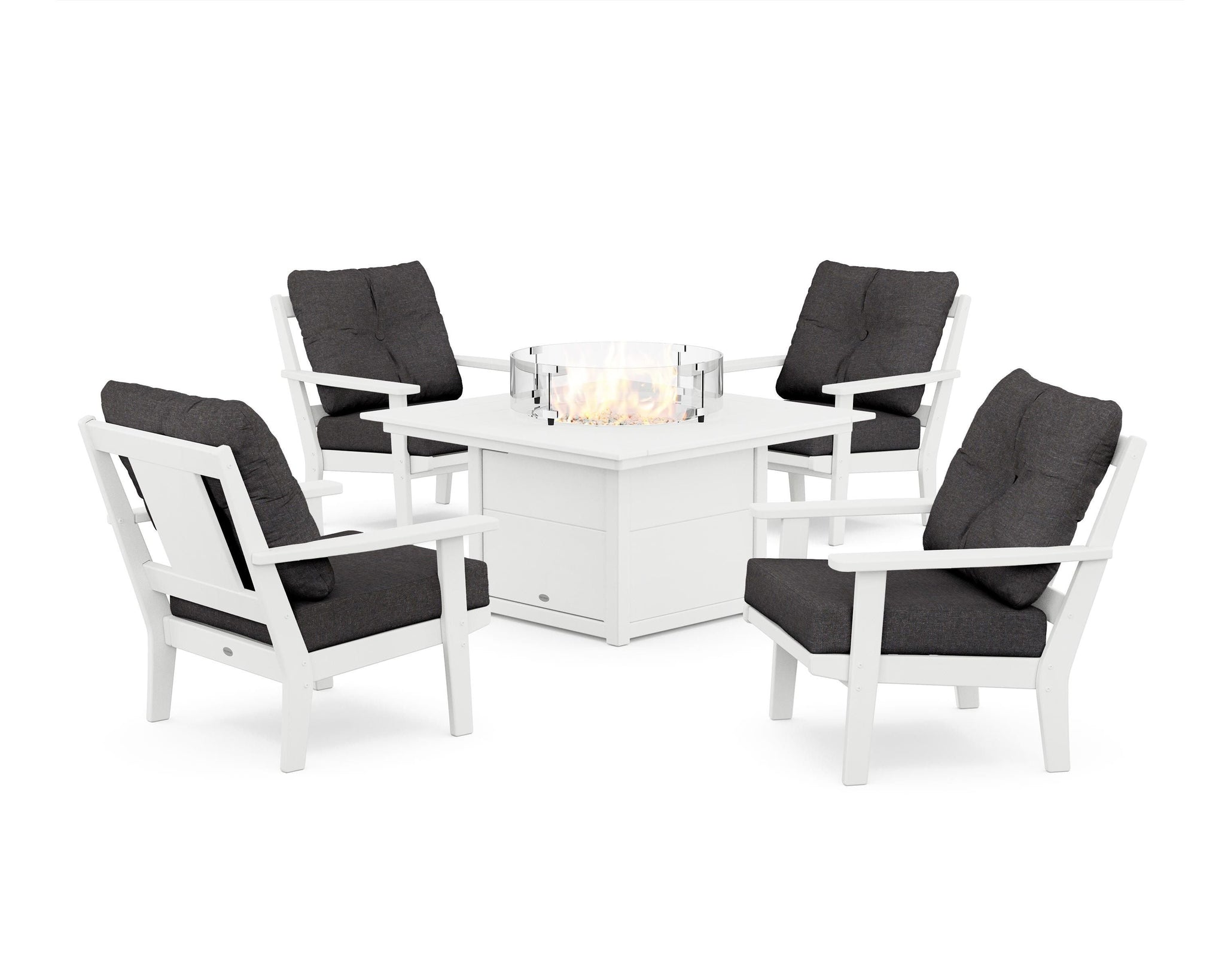 Prairie 5-Piece Deep Seating Set with Fire Pit Table