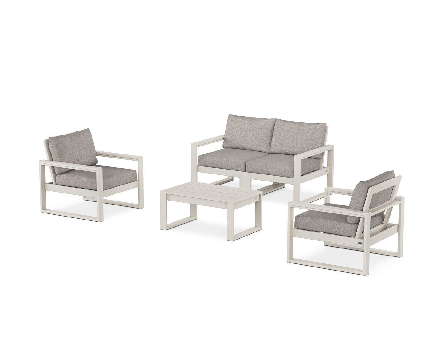 EDGE Sectional 4-Piece Deep Seating Set with Loveseat
