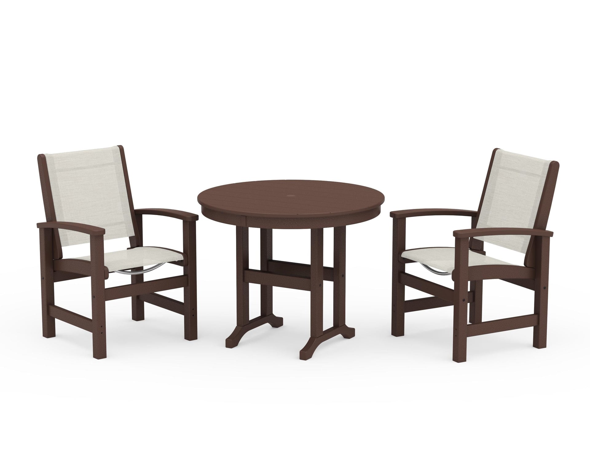 Coastal 3-Piece Round Dining Set