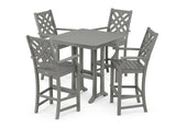 Wovendale 5-Piece Bar Set with Trestle Legs