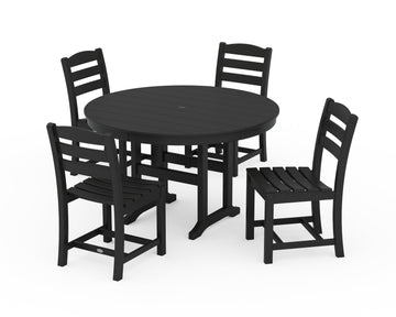 La Casa Café Side Chair 5-Piece Round Farmhouse Dining Set