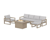 EDGE Sectional Lounge and Fire Pit Set