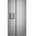 GE® 27.7 Cu. Ft. Side-By-Side Refrigerator with LED Light Walls, Extra Tall Dispenser, and Integrated Handles